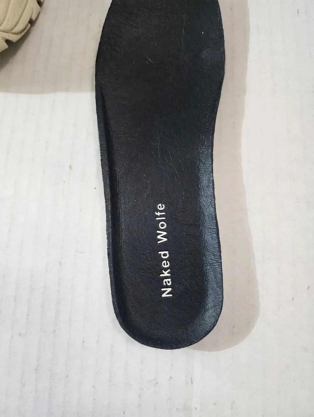 Naked Wolfe Sporty Black Leather Chunky Platform Goth Sneakers Women's US 8